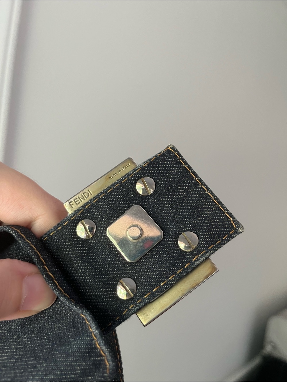 Fendi Baguette Denim Bag - Picture 7 of 16